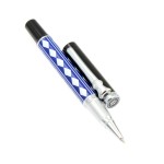 蓝白格子金属笔
