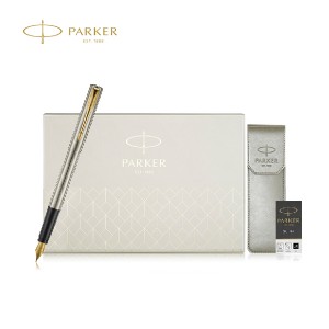 PARKER 派克威雅XL钢杆金夹墨水笔+笔袋礼盒套装