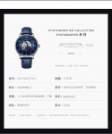 飞亚达（FIYTA）手表 摄影师系列自动机械镂空蓝盘蓝皮带 时尚男表JGA100037.WLL