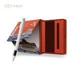 PARKER 派克IM纯白白夹宝珠笔+新款大都会北京礼盒